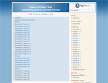 Tablet Screenshot of ethics.myismart.com
